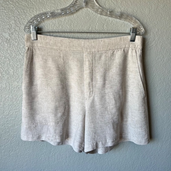 Banana Republic Factory linen blend flat front pull-on shorts - Picture 5 of 14